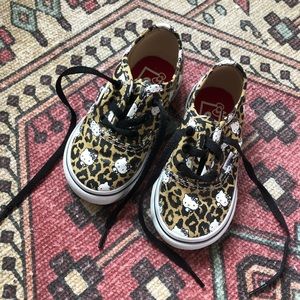 Hello Ktty Leopard Vans Sneakers